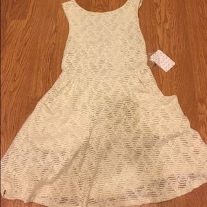 Free People Sz Sm cream lace dress NWT
